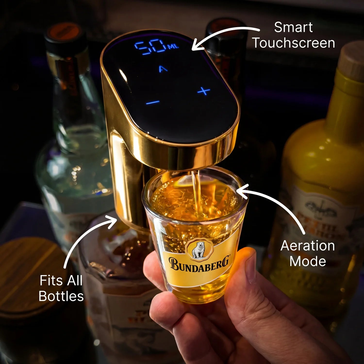 TipsyTap Smart Whiskey Dispenser