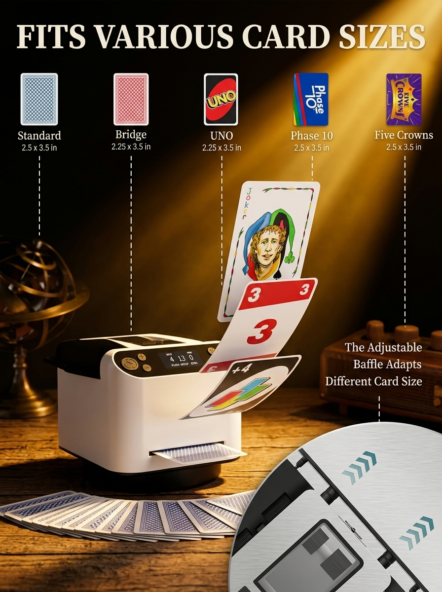 2-in-1 Card Shuffler & Dealer