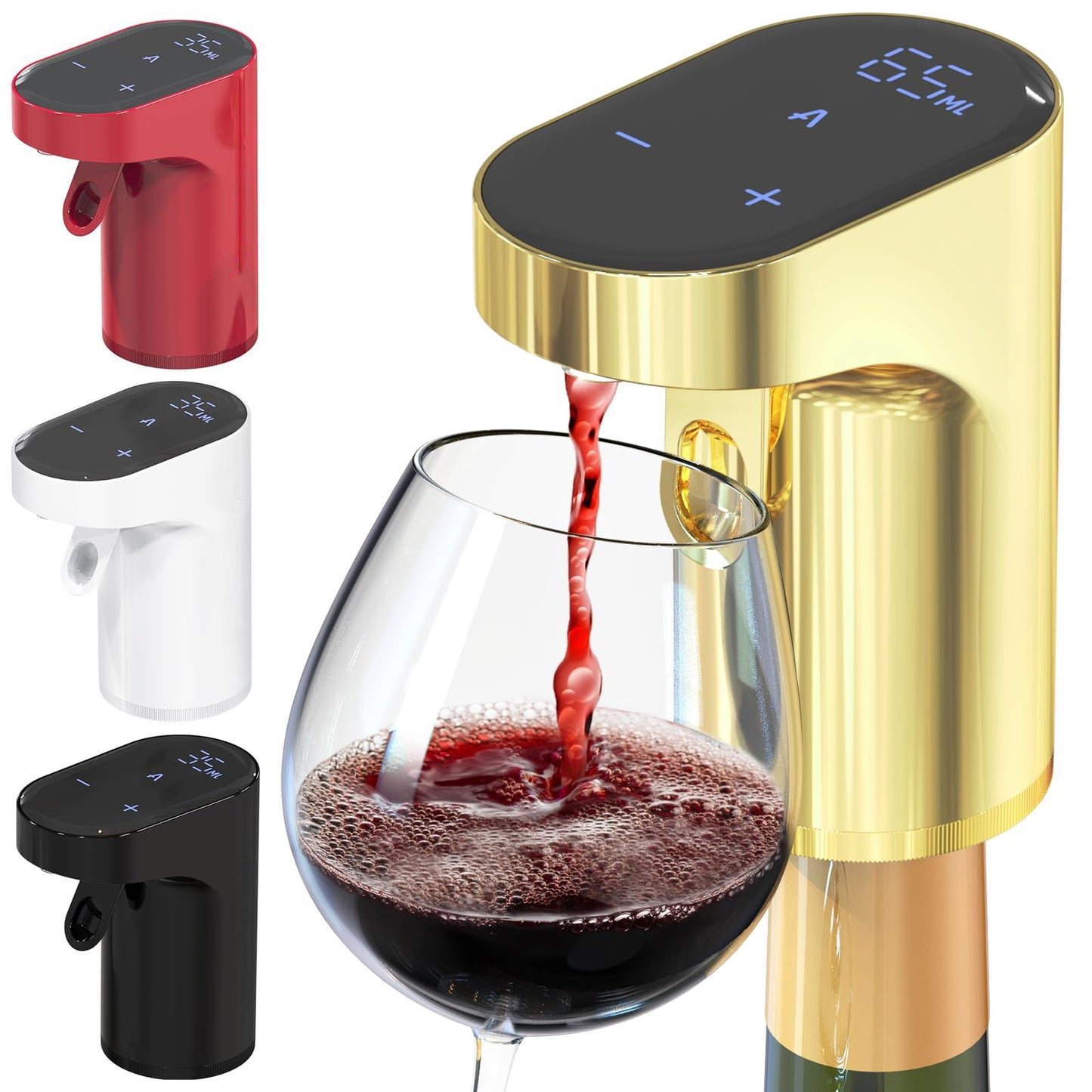 TipsyTap smart wine and whiskey dispenser in gold colour