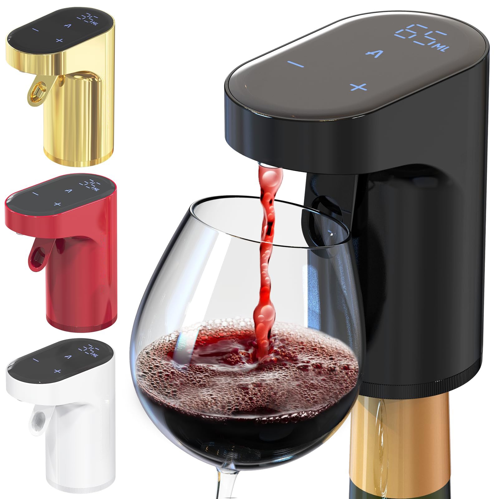TipsyTap smart wine and whiskey dispenser in black colour
