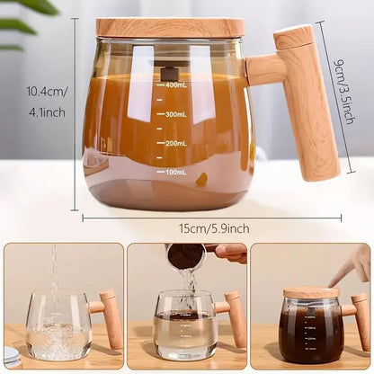 Automatic Self Stirring Coffee Mug 400ml | Electric Mixing Mug with Handle